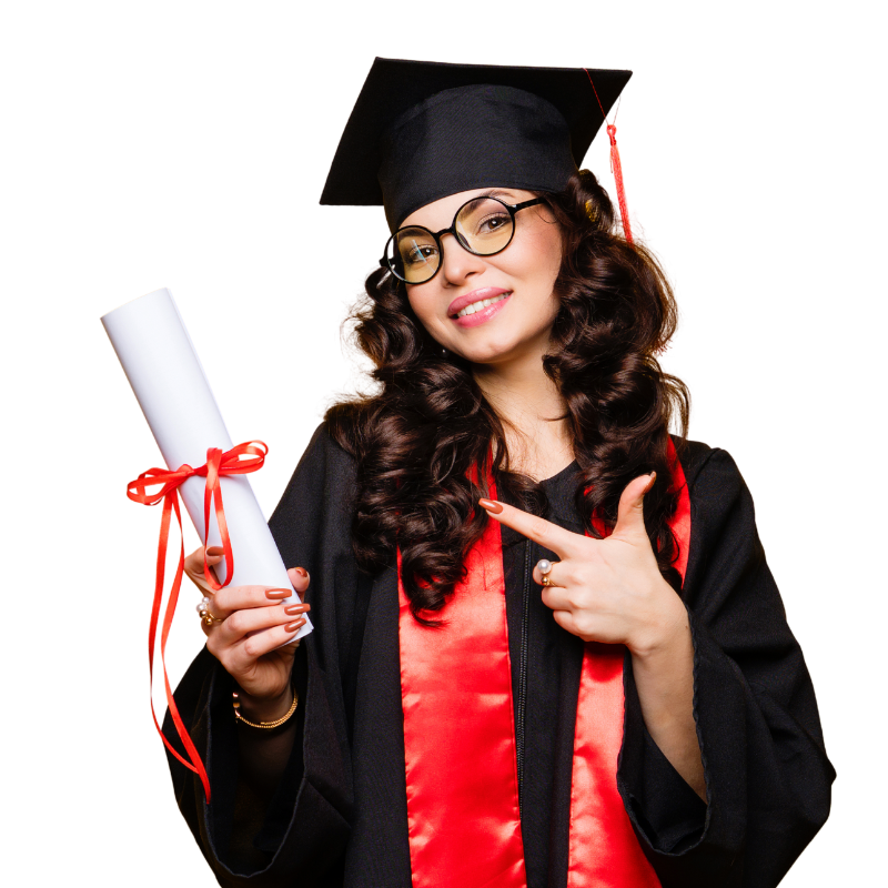 Joven certificada en inglés sabatino